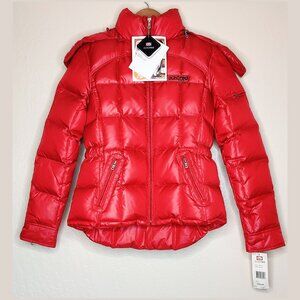 EckoRed Down Puffer Jacket with Faux Hood Trim - NEW - Small